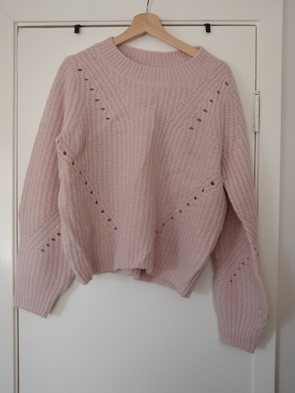 GAP Light Pink Knit Crewneck Sweater